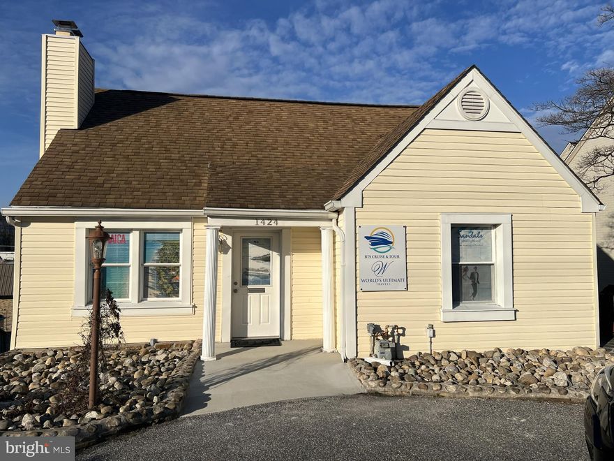 Excellent opportunity for investors wanting a fully rented commercial property. This well-maintained updated property is zoned Residential/Office in the bustling business district on East Joppa Road in Towson. Conveniently located just over a mile from 695, this property is perfectly positioned for small businesses seeking a high-traffic area.

Currently rented as two separate offices. The lower office rental unit has a private rear entrance with no access to l:Jpper unit to ensure privacy. Features a manager's office with glass doors and an open area large enough to accommodate four to five employees. Includes kitchenette and half bath. LVP flooring and electric baseboard heat. Lower suite is currently rented at $1,000 a month until 6/30/2025. Landlord holds $1,000 security deposit. The lease has an auto renewal option with an escalation clause to $1,100 for the second year and then the auto renew allows renters to renew with a 5% increase per year. Renter needs to give 120 days notice with intention to NON RENEW.

Upper unit entrance is located on E. Joppa Road with a ramp for accessibility. This office space consists of two levels. A reception area/living room with fully functional fireplace and two additional rooms which can be used as offices and/or storage and a half bathroom are located on the first level. Bonus area includes a conference/meeting area and a full kitchen with updated cabinets and appliances. LVP flooring. The top level includes two additional rooms, hardwood flooring, and a full bath. The upper suite is rented at $1,950 a month until 8/31/26. Landlord holds no security deposit. The lease has an auto renewal option with an
escalation clause to $2145 for the next year. There is a 5% increase from year to year after this term. Renter needs to give 120 days notice with intention to NON RENEW.

Both units have separate electrical meters. Rent includes snow removal and lawn care. Water bill paid by renter of main/upper level unit.

Paved parking for 13 cars (2 in front; 11 in rear). Short term parking leases in back can be terminated within three months. Rental income: Approximately $60/month times 6. Note: If the travel agency hires more employees, the current parking space renters will need to be terminated. The travel agency gets the two spaces in front but lease states overflow is in the back. Currently 6 spaces are rented - month to month.

Stoned patio shared with office building next door.

Newly installed Signage on busy Joppa Road. Signs have valid permits.

Windows replaced on top floor in 2012 and lower unit 2019. Main floor has replacement windows, not sure of date installed. Exterior storage under porch. 

This property generates consistent rental income, making it a lucrative option for investors. Don't miss the chance to own a piece of prime real estate in a thriving business corridor.