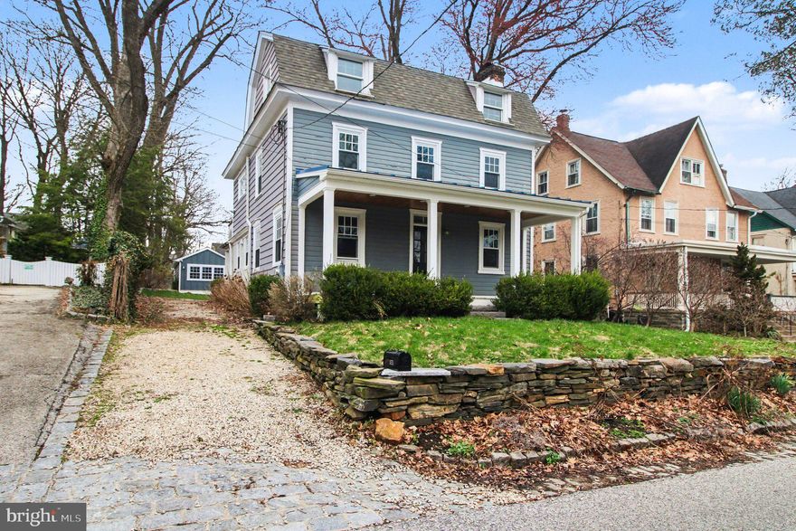 Here’s your chance to own a spacious 6 Bed / 2 Bath single home on a tree-lined street in Haverford Township, in need of some repairs and improvements. The inviting covered front porch welcomes you into a main level designed for both comfort and entertaining, featuring a living room with a fireplace, a formal dining room with chair railing, and a family room. The large kitchen features upgraded countertops, an apron front double bowl sink, an island with a butcher block counter and storage, a convenient side pantry, and stainless steel appliances - including a gas stove with a chef’s range hood, a dishwasher, and a microwave built into the island.  From the kitchen, a door leads to the covered back patio and an expansive backyard that backs to the Friends School Haverford.  Hardwood floors are found throughout the entire home and recessed lighting on the first and second floors.  The second floor offers three bedrooms - including the primary, which features custom built-ins and double French doors that open to a private deck overlooking the backyard.  There is also a full hall bathroom with a tub-shower and wainscoting.  On the third floor, you will find three additional bedrooms and a second full hall bathroom featuring a decorative tile shower surround.  The backyard also features a fully finished shed, perfect for a home office, craft room, or dedicated recreational space.  This home is conveniently located around the corner from the Haverford School, close to public transportation, shopping, restaurants, and multiple SEPTA Regional Rail stations for a seamless commute into Philadelphia.  This property is sold in as-is condition and will not qualify for traditional financing.  The heating system has been removed and the property needs work.  The buyer is responsible for Haverford municipal resale certification.  Don’t miss your chance to get a spacious house in an excellent neighborhood with significant sweat-equity potential!
