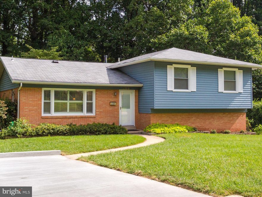 Updated luxuriously! Gorgeous split level design with updated modern kitchen, newly re-finished wood floors, freshly painted throughout, and 3 newly remodeled FULL BATHS! Beautiful and large backyard includes HIGH END secluded in ground POOL and landscaping that is a MUST SEE! In addition to the 4 rooms on third level, there is a finished room in the basement! Call your agent to SEE TODAY!