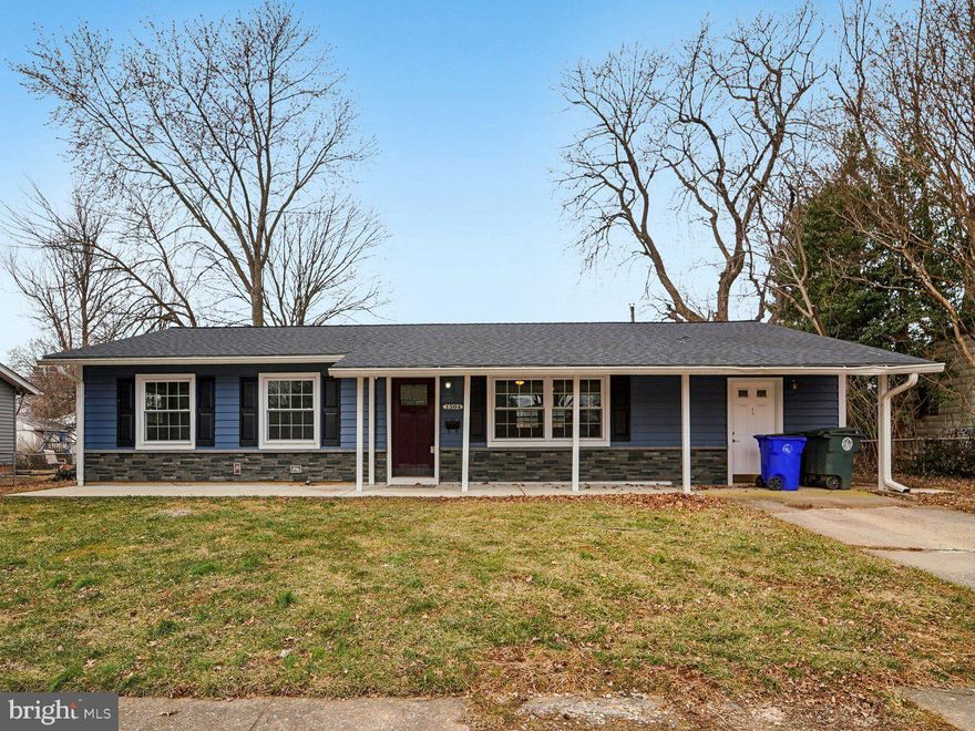 Welcome to this beautiful rancher-style house that's listed for the price of a townhouse. This home has been updated with a newer roof, newer siding, new LVP floors throughout, fresh paint, stainless steel appliances, a remodeled half bathroom and so much more! The house is complete with everything you need on one level that includes 4 bedrooms, a living room, laundry, and a tablespace kitchen with a new backsplash.  You'll enjoy spending time sitting on the front porch watching the neighbors stroll by as well as taking in the serenity of the fenced backyard from the covered patio. Located conveniently near shopping, restaurants, and quick access to the highway, do not miss your opportunity to own this home!