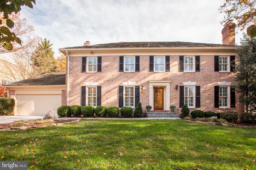 Nestled inside the very desirable River Falls neighborhood, this lovely 4BR/4.5BA home is not to be missed! Central foyer with hardwood flooring, new Herringbone staircase runner and crown molding throughout. Charming family room w/coffered ceilings and fireplace opens to Kitchen and French Doors leading to the deck. Recently renovated gourmet kitchen with eat-in dining space and door to formal dining room. Two main level studys with $17K Built-Ins, and large mudroom connecting to 2-car garage. Light-filled Brendan ONeill sunroom addition. Sitting room/second family room with beautiful fireplace and plantation shutters. Hardwood floors continue upstairs with Master Suite including a large walk-in closet & beautiful new Master Bath vanities. Generously sized bedrooms with Jack & Jill bathroom. Guest Bedroom with ideal en-suite Bathroom. Ideal upper level laundry room with New Washer/Dryer! Fully-Finished lower level, recreational room, fireplace, bonus bedroom and oversized storage room. Flat and landscaped backyard with expansive deck and stone patio. Within walking distance to community clubhouse and neighborhood pool! River Falls offers tennis courts, playground, 4th of July parade & more!