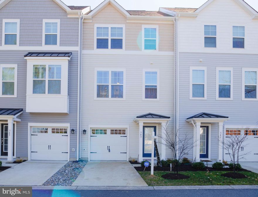 Don’t miss this opportunity to own a beautifully maintained, nearly BUILT IN 2024 townhome in the charming waterfront town of Cambridge. Located in a private gated community along the scenic Choptank River, this home offers the perfect blend of modern comfort, style, and low-maintenance living. The entry level features a versatile finished recreation room. The main living level showcases a bright, open floor plan with a spacious living area and a stylish kitchen complete with granite countertops, a large center island, and a cozy breakfast area designed for both everyday living and entertaining. Upstairs, you’ll find three generously sized bedrooms, including a relaxing primary suite with a private bath and walk-in closet.
Residents enjoy exceptional community amenities including a pool, clubhouse, and marina, all just moments from the waterfront. A fantastic opportunity to own in one of Cambridge’s most desirable waterfront communities schedule your showing today