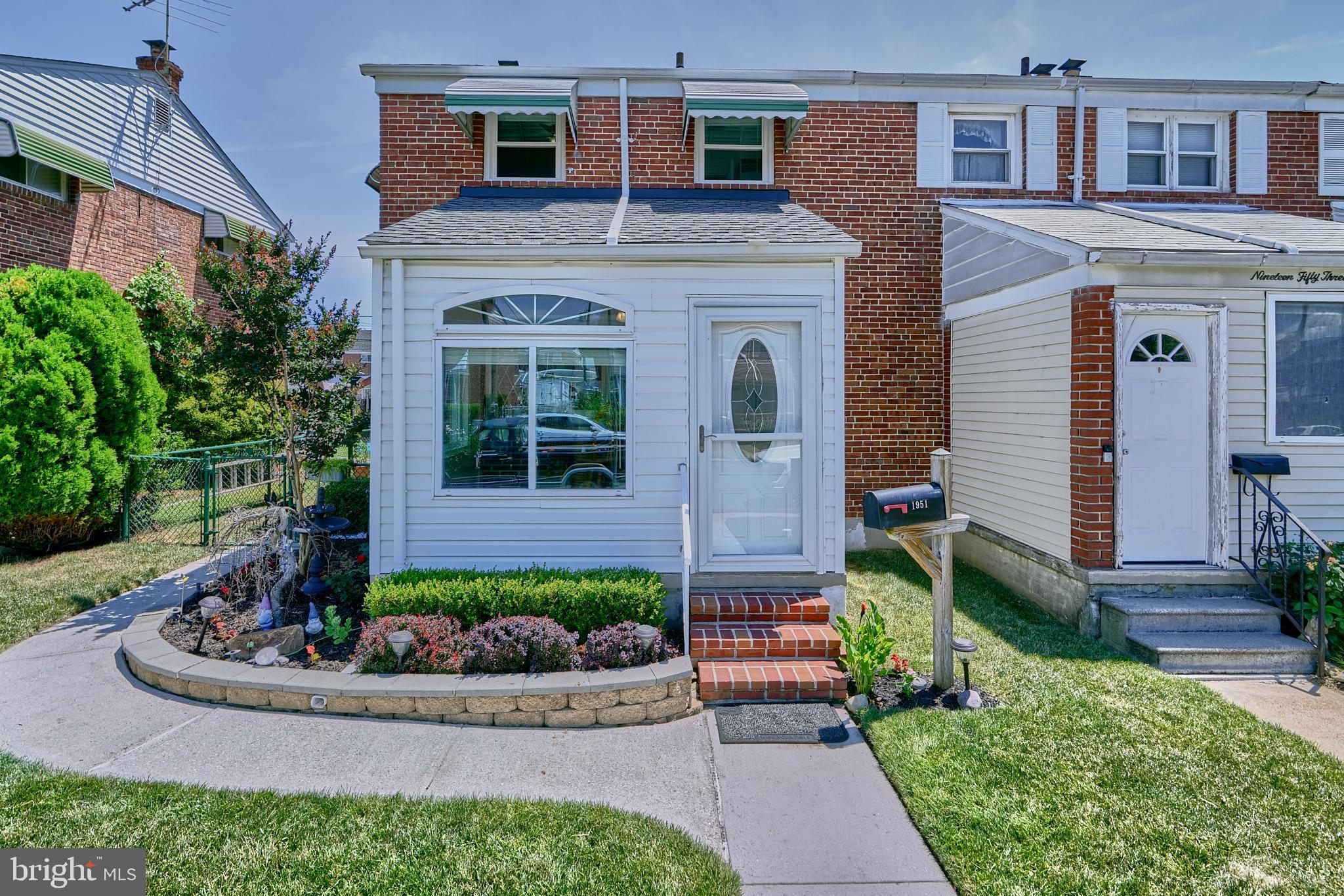 (Open House, Sunday, 7/14, from 12-2pm) This stunning end-of-group brick townhome in the highly sought-after Stanbrook community is a must-see! This sun-filled home boasts an enclosed front porch, fresh paint, newer windows, and beautifully refinished hardwood floors, adding to its charm and appeal. The kitchen features white cabinets, timeless white tile backsplash, a double oven, and new vinyl flooring. A convenient breakfast bar separates the kitchen and dining room, providing bar stool seating and additional kitchen cabinet and countertop space.
Upstairs, you'll find three ample-sized bedrooms and a completely remodeled full bath with modern finishes. The partially finished basement has new carpet, recessed lighting, and a powder room, offering the potential for a fourth bedroom, office space, or rec room. The fenced-in backyard provides ample space for entertaining, boasting a rear deck with a bar, a separate patio, and a grill gazebo. You never have to worry about parking with the two-car parking pad!
This home is conveniently located close to Stansbury Park, which features playgrounds, ballfields, a scenic pond with a fishing pier, and walking trails. Schedule an appointment to see everything this delightful home has to offer today!