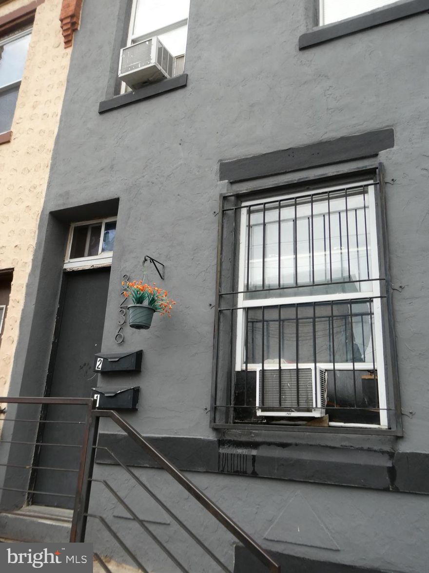 **INCOME PRODUCING PROPERTY FOR SALE** This single family house has been converted into a two unit apartment - (2) 1 bed/1 bath units with paying on time tenants ($775 and $770). Land lord pays for water.  All offers will be presented, property is sold in as is condition,  buyer is responsible for Philadelphia Resale Certificate/U&O.  This property is not zoned as a duplex. ( 2 family) Deposit of $2500 must be made within 3 days of signed agreement of sale. Buyer requested to use MBA Abstract for title. 3238 Jasper Street is also listed for sale (same owner).