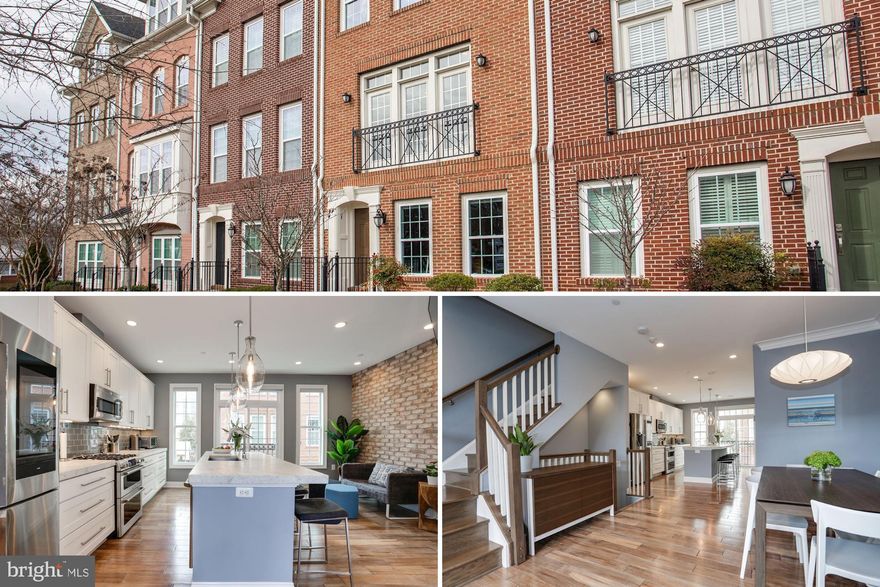 Experience urban luxury living in this four level modern townhouse that has been outfitted with high end designer details and upgraded luxury finishes. Enjoy an open main level floor plan that connects the modern kitchen and marble island with the dining and living room.  The second level houses the owners suite, with  two walk-in closets and luxury ensuite bath and one secondary bedroom, full bath and laundry closet. The third level includes a vaulted rec room that connects to the roof top balcony, third bedroom and third full bath. The lower level includes a welcoming foyer, possible 4th bedroom or office and access to the two car garage. Upgraded finishes included wide plank wood floors, marble counter tops in all bathrooms and kitchen, designer tile in foyer and bathrooms, Room and Board lighting and mirrors, closets outfitted with custom closet systems, upgraded laundry closet with folding station and storage, trim work in the master suite,  chic exposed brick wall in the family room nook, custom window treatments on all windows and additional built-ins in office. Well appointed in the heart of Ballston and walk-able to metro, Ballston Quarter, grocery, trendy workout gyms and coffee shops. Urban living at it's finest!