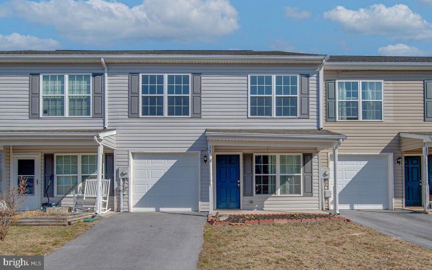 3 Bedroom and 2 bathroom townhome. Easy access to shopping and I-81. 1 Car Garage with driveway. Fenced yard. Very spacious primary bedroom with 2 walk-in closets and a private bathroom. Top floor spacious laundry room, hall bathroom and 2 additional bedrooms. Main level living area, huge kitchen with island and area for a work desk  that opens to  dining area. Sliding glass door to the privacy fenced backyard. Half bath and garage entrance on main level.