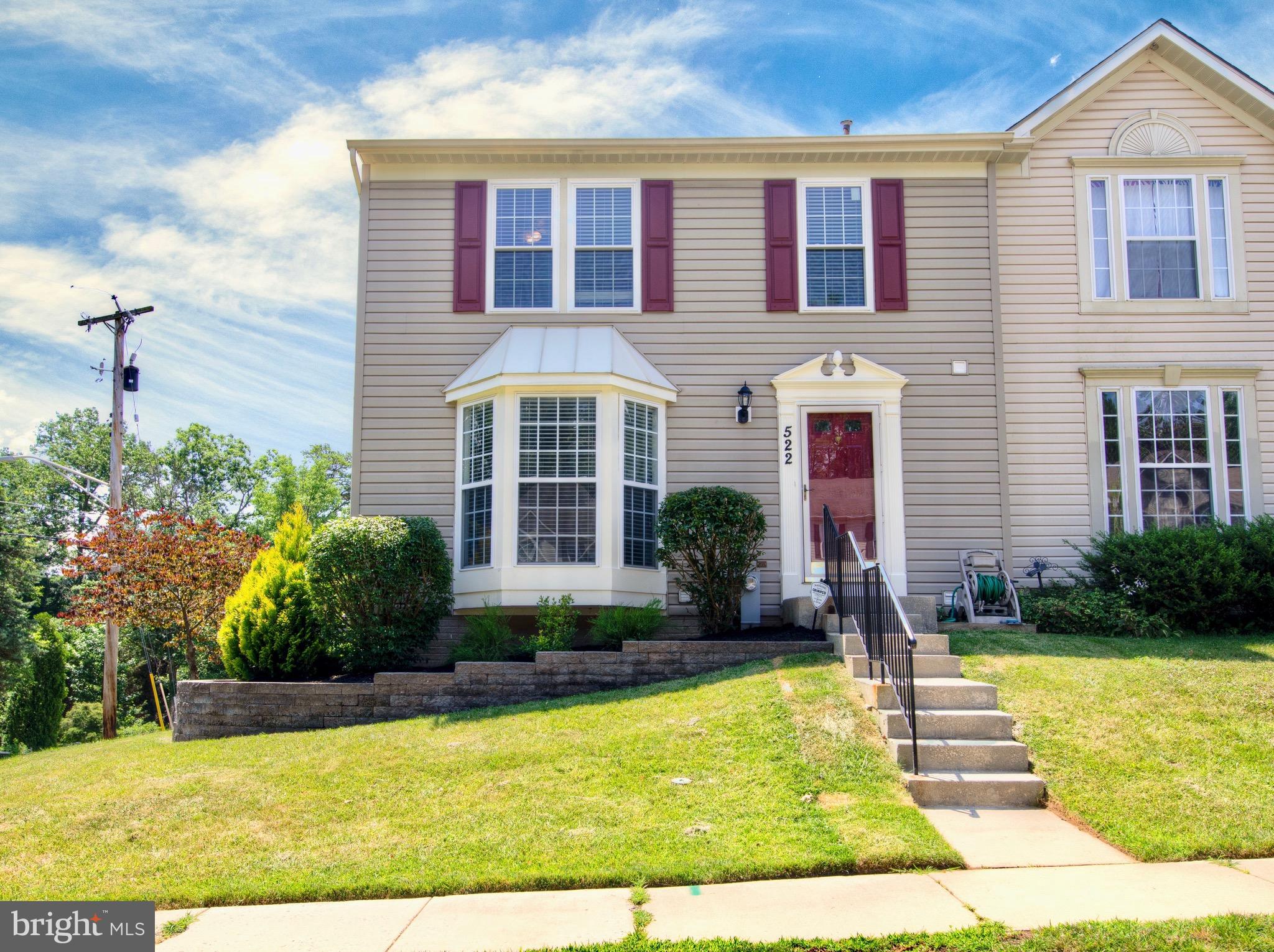 BEAUTIFUL END OF GROUP TOWNHOME IN JOPPA WOODS*OVER 2100 SQ FT OF FINISHED LIVING SPACE TO INCLUDE 3 BR'S, 3 1/2 BATHS & 2 LEVEL BUMPOUT*LR W/ BAY WINDOW, LGE KITCHEN W/ NEWER SS APPLIANCES MASTER SUITE W/ WALK IN CLOSET & FULL BATH, FULLY FINSHED LOWER LEVEL W/ REC RM, 4TH BR/DEN & FULL BATH* OUTDOOR AMENTIES INCLUDE SPACIOUS DECK, SHED & FENCED IN YARD*THIS HOME IS MOVE IN READY!