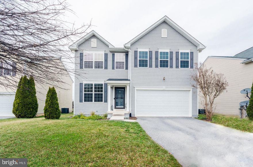 Very well maintained 4 bedroom  colonial in desirable commuter location.  Easy  access to Rte 9.  Main level has open area kitchen/dining/living room and a home office/den. Kitchen has new farm style sink, lots of cabinets and a large pantry.  Upstairs are the 4 bedrooms and laundry with top of line washer and dryer. Large master bedroom  with room for sitting area.  Attached master bath with separate shower and soaking tub. And a 9ft x 9ft walk in closet.  3 more bedrooms and a full bath.  Lower level is an unfinished walk out basement with bath rough-ins. Attached 2 car garage.  Fully fenced back yard has several berry bushes  and fruit trees as well as a fenced garden area. Put this one on your list of homes to see.  HOA fee includes trash service.