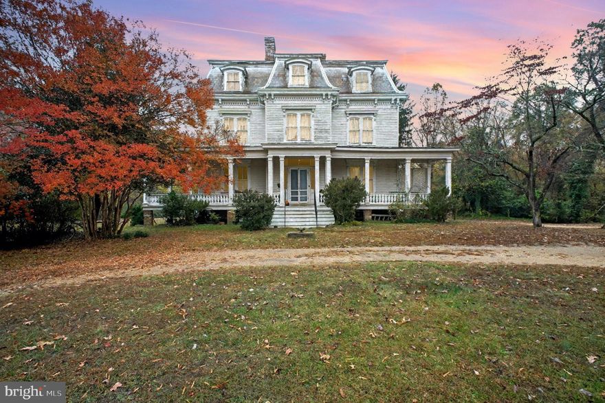 “Highland Home”, the sister house to Belmont, was built in 1880 by the Ficklen Family for their daughter Ann Eliza “Nanny” Ficklen and her husband, Daniel Murray Lee (Nephew of Robert E. Lee) Married at St. George’s Church in 1874, the original owners are still Fredericksburg residents, buried in the  Confederate Cemetery. Constructed of brick and cypress, “Highland Home” is one of the few examples of Second Empire Victorian design still standing. From the hardwood floors, to the handrails, balustrades to the tread brackets, much of the home is still original to its 1880 construction. Electrical, plumbing, and heat have all been modernized. Originally 8 bedrooms on 500 acres, the home was remodeled after WWII to provide housing for Marines coming home from war, and now sits on just under 3.5 acres. The property now features 9 apartments, each with their own kitchen and bathroom. As such, Highland Home would be ideal for a savvy investor looking to own a historically rich Bed & Breakfast, Venue, or Multi-Family property. While in need of considerable renovations, the owners are offering the property at a fraction of the home's value once it's restored.  Claim your place in history. Step into the legacy. Embrace the gentility.

Please DO NOT visit the property without an appointment. List agent will need to be present