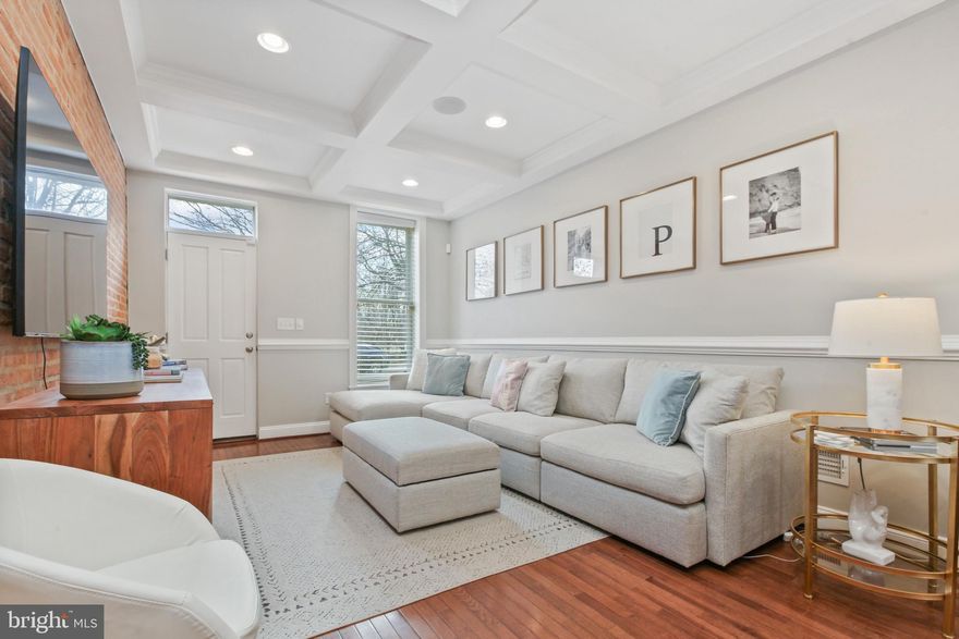 Meticulously maintained 3Bed/3Bath rowhome in Locust Point with more than 2 years remaining on CHAP! Credit saves you $5,700 annually! Step inside 1610 E Fort and be greeted by a symphony of elegance and charm. Gleaming hardwood floors lead the way, complemented by a coffered ceiling and exposed brick walls. The spacious living room boasts enough room for a large sectional, perfect for hosting gatherings. The dining room seamlessly connects to the kitchen, featuring a large island, pantry, granite countertops, stainless steel appliances, custom white cabinets, and room for a large kitchen table. Upstairs, discover a sizable spare bedroom and a luxurious guest bathroom with a large glass-enclosed shower. The primary suite exudes character and comfort, complete with an en-suite bathroom featuring a sizable shower and dual vanity. New California closets add a touch of sophistication to both rooms, installed in 2023. Convenience is key with laundry located upstairs and hallway access to your rooftop. Embrace breathtaking cityscapes, water views, and park vistas from this expansive rooftop deck. A fully finished basement offers additional living space, complete with a bedroom and full bath. Parking is effortless with a generously sized parking pad, while the proximity to Latrobe Park offers ample street parking. This parkfront home sits in the heart of Locust Point, convenient to Fort McHenry, Under Armour Headquarters, shopping, bars, restaurants, and more!