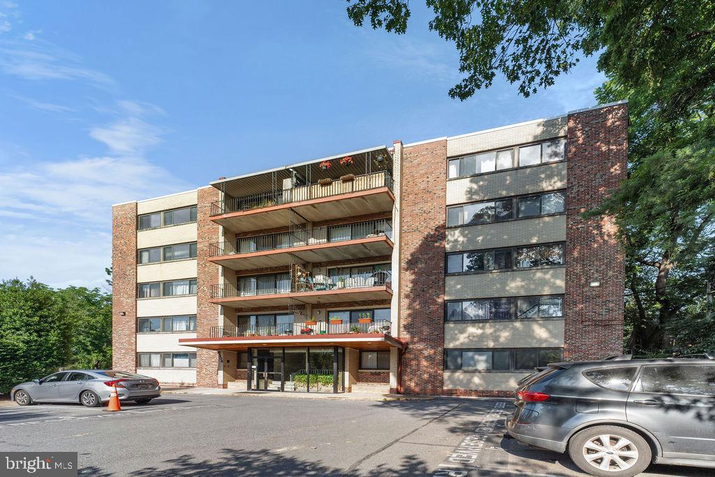 Welcome to 8308 Flower Ave #403—a beautifully updated 1-bedroom, 1-bath condo ideally located just minutes from vibrant Downtown Takoma Park and convenient public transportation. Step inside to find gleaming hardwood floors and fresh, modern paint throughout. The kitchen features a full appliance suite—including a stove, built-in microwave, and refrigerator—along with updated cabinetry for a clean and functional look. The refreshed bathroom includes a contemporary vanity and tasteful finishes. Relax in the spacious primary bedroom, complete with a generous walk-in closet. Enjoy your morning coffee or evening breeze on the private balcony. This condo offers comfort, convenience, and charm in one of Takoma Park’s most sought-after locations!