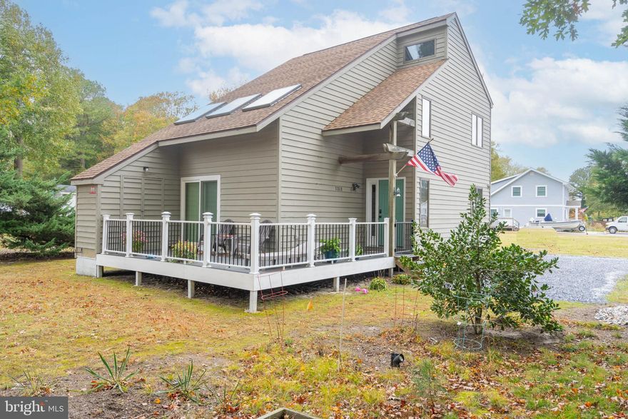 Nestled in the charming Ocean Way Estates, this delightful A-frame cottage offers a perfect blend of comfort and functionality. Built in 1988, this well-maintained home features three bedrooms and two full bathrooms, making it an ideal retreat for those seeking a serene lifestyle near the water.  Step inside to discover a warm and inviting interior, where the combination dining and living area creates a cozy atmosphere for gatherings and relaxation.  Recent improvements include new LVP flooring throughout the home, new HVAC, remodeled kitchen (with gorgeous leathered granite), new full bath added on the main level, remodeled second floor full bath, new outdoor shower, and more.  The partially furnished space is adorned with insulated casement windows that invite natural light, enhancing the home's welcoming ambiance. The practical layout includes a lower-floor laundry area, ensuring convenience in your daily routine. The kitchen is equipped with essential appliances, including an electric oven/range, refrigerator, and dishwasher, making meal prep and clean-up a breeze. A water conditioner and heater and stacked washer/dryer are also included, ensuring comfort and efficiency. Outside, the property boasts a generous 0.23-acre lot, cleared and ready for your personal touch. The wrap-around deck provides an excellent space for outdoor entertaining or simply enjoying the peaceful surroundings. Located along the picturesque Assawoman Canal, this home offers private access for canoeing and kayaking enthusiasts, allowing you to immerse yourself in the natural beauty of the area. The neighborhood is known for its tranquil atmosphere, making it a perfect escape from the hustle and bustle of everyday life. Ocean Way Estates is not just a place to live; it's a community that values connection and outdoor living. Enjoy the convenience of nearby amenities, including local shops, dining options, and recreational activities, all within a short drive or bike ride to Bethany Beach.  The Bethany Beach Trolley is also steps away from the community entrance.  The combination of a peaceful canal-side location and easy access to local attractions makes this property a true gem. Whether you're looking for a weekend getaway, a permanent residence, or a potentially lucrative investment/rental property, this charming cottage in Ocean Way Estates is ready to welcome you home. Embrace the lifestyle you've always dreamed of in this inviting space, where comfort meets convenience in a beautiful setting.
