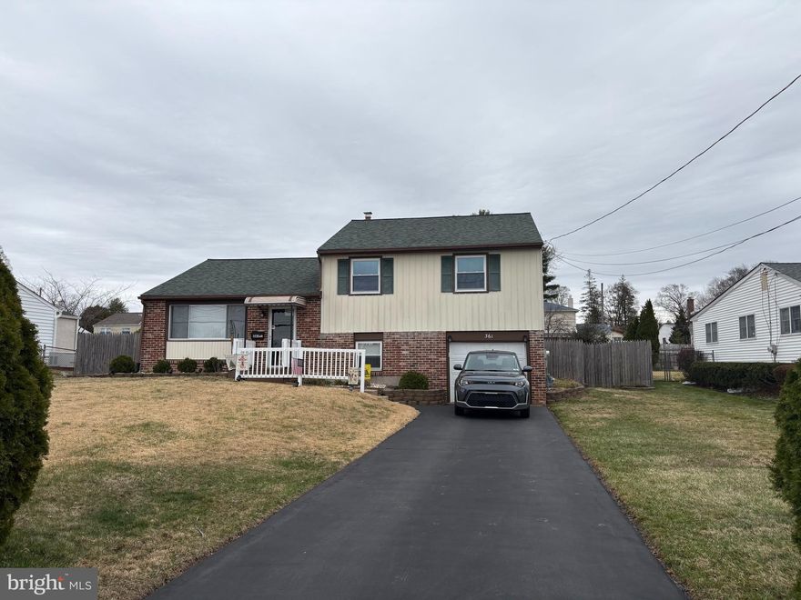 Welcome to this beautifully updated and meticulously maintained split-level home in the highly sought-after Willow Farms Manor section of Warminster. Lovingly cared for by the current owners for over 20 years, this home offers true pride of ownership and move-in ready convenience.The main level features a spacious living room accented with wainscoting, a faux brick feature wall, and a ceiling fan, flowing seamlessly into the dining room with matching custom details and access to the rear patio through a newer door and storm door—perfect for indoor-outdoor living. The updated kitchen boasts newer cabinetry, ceramic tile flooring, and upgraded appliances including a brand new garbage disposal, dishwasher, stove, and under-cabinet microwave (2025). Upstairs, you’ll find three generously sized bedrooms, each with newer ceiling fans, updated blinds, and fresh neutral paint. One bedroom is currently being used as a fitness room. The renovated hall bathroom features upgraded tile, vanity, fixtures, and a brand new window. A convenient linen closet completes this level. The lower level offers additional living space with a cozy family room featuring a faux stone accent wall with real stone surround, ideal for a wood stove or fireplace. This level also includes a spacious mudroom/laundry room with ample storage, a pantry closet, an updated half bath, and direct access to the fully fenced backyard with a 6-foot privacy fence (fully owned) and a large storage shed. Major system upgrades include a newer roof (2018), HVAC (2015), and water heater (2021). Additional improvements include updated tilt-in windows with a transferable lifetime warranty, replaced interior and exterior doors including storm doors, updated fixtures throughout, exterior shutters, a newer garage door and opener, and an extra-wide driveway freshly seal coated in 2025. This impeccably maintained home truly checks all the boxes—don’t miss your opportunity to make it yours!
