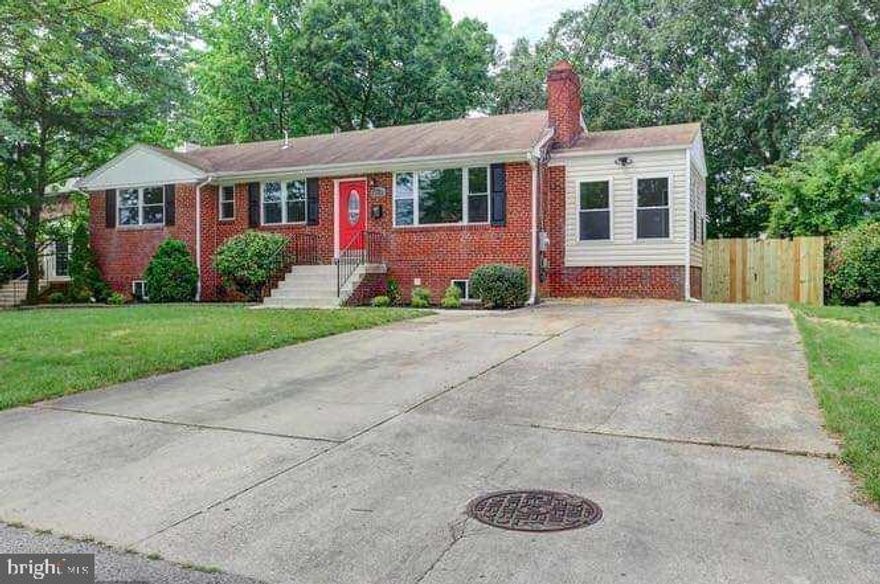 Welcome to this BEAUTIFUL house with loads of upgrades! This property boasts over $50,000 of Upgrades with Granite Counter tops, Stainless Stain Appliances, HUGE New Deck, Custom Blinds to list a few!! It has 4 Bedrooms/2 full Baths, fully finished basements. The backyard is an oasis with beautiful landscaping and a GUEST HOUSE that has a full kitchen, full bathroom with plumbing and electricity, it can be rented out for monthly rentals or AIRBNB for extra rental income. Great location, close to the Beltway, DC and Andrews Air Force Base.