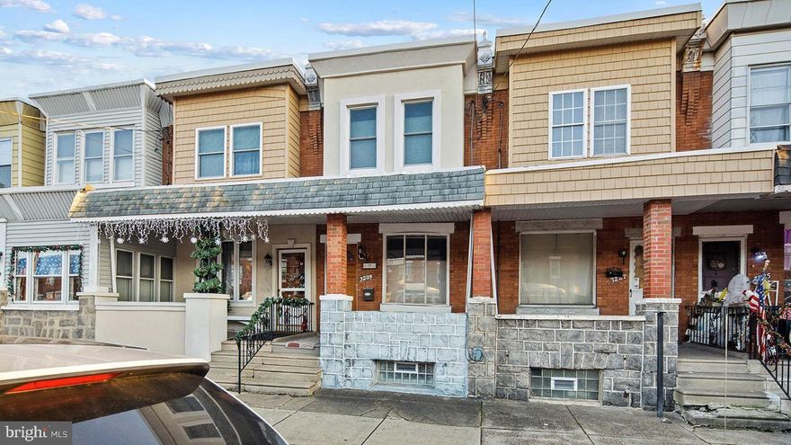 Welcome Home !!!!   To this well Maintained property in the desirable neighborhood of Port Richmond.  
Enjoy the fresh air on the open porch and Watch the world go by.
When entring the home you will step into a foyer entry with a glass door to stop the hot and cold air from entering the living space.  Fabulous original hard wood flooring with the classic " mohogany ribbon" borders in the Living Room and Dining area.  
The Living Room offers a electric "Fireplace" that adds so much ambience to the room,(but releases no heat).  
Full size dining area with window,  chandelier,  &  high hat lighting..  Continue to the totally updated EIK kitchen featuring 2 windows for great lighting,  SS Appliances,  C/T Flooring.  Granitie countertops,  B/I Microwave,  D/W and Gas Range..   Laundry area,  Full size Washer & Dryer area next to kitchen, and fullsize bathroom with shower Stall,  Pedestal Sink,  , C/T Flooring T/O,  window and a deep closet.  

2nd Floor :  Rear Bedroom with H/W Flooring,  window and closet.  Hall Bath:  Totally updated with Tub/Shower and C/T T/O.  Hall Linen closet.   Middle Bedroom :  2 double closets,  window and H/W Flooring.  Front Bedroom:  H/W flooring, 2 windows for great air flow and closet.  casement windows T/O this property.

Basement:  full unfinished,  walls have been parged and painted.  Water Heater 6 yrs old,  Newer Weil Mclain boiler,  most of the visible sewer line has been replaced with PVC piping. 
You will be pleasantly surprised how well maintained this home is.  Call for appointment today.