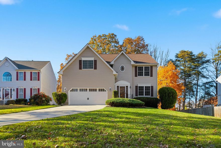 Welcome to 7706 W. Evanston Court in Severn, Maryland—this beautifully upgraded home has been carefully cared for by its original owners. It is tucked away on a premium cul-de-sac lot in the Disney Estates community. With its extended driveway and 2-car garage with epoxy flooring and peg-board walls, it offers ample parking surrounded by lush green landscaping that boasts its curb appeal. Inside you will find large rooms with a neutral palette and new flooring throughout. The sunlit foyer flows into a formal living room and a separate formal dining room, which opens to the chef’s kitchen featuring abundant cabinetry, granite countertops, recessed lighting, and stainless steel appliances. The kitchen offers space to eat-in and opens to a beautiful family room, complete with a fireplace, ceiling fan, and windows to add in lots of natural light. The main level also offers a powder room and access to the two-car garage. The second level contains a huge owner’s suite which provides an abundance of space with a sitting room area, 2 separate closets and 2 separate storage spaces, a ceiling fan, and a luxurious en-suite bath complete with soaking tub, walk-in shower, double-vanities and a skylight to add in more natural light. Three secondary bedrooms, all with fresh paint, new lighting fixtures, plush carpeting, and renovated closets. provide comfort and versatility. The lower level is a blank palette to add your vision and create your dream space. The walk-out opens to the backyard, extending your entertainment, complete with a large storage shed to hold your outdoor equipment or furniture. This beautiful home is also located near Provinces Park where residents enjoy walking trails, playgrounds, and recreational fields, all within minutes of shopping, dining, BWI Airport, NSA, Fort Meade, Baltimore, Annapolis, Washington, DC and major highways. This is an As Is sale, appraised well in December.