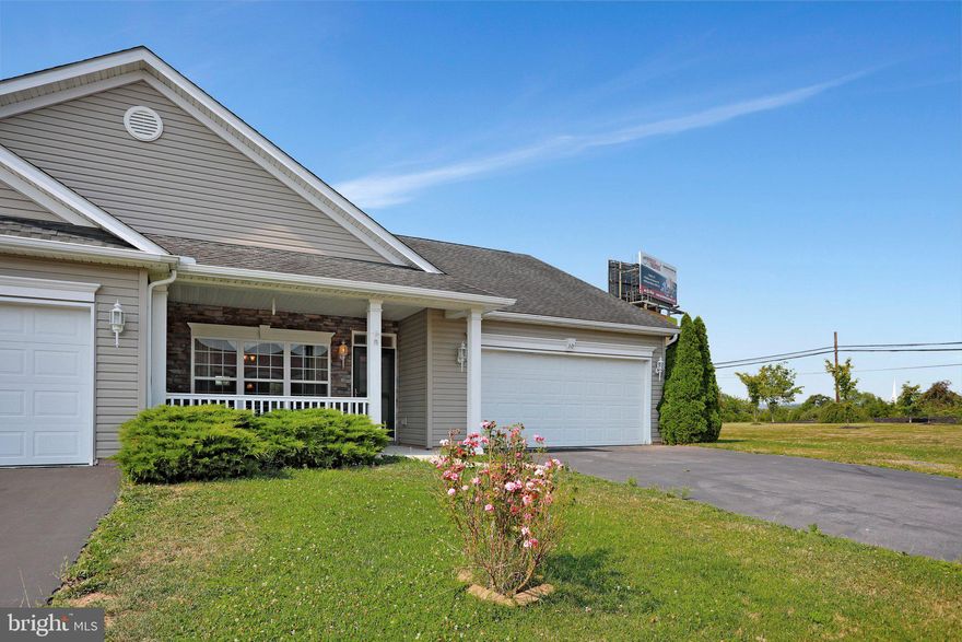 With all new carpet, paint, and a brand new heat pump, this home is move in ready and offers the convenience of one floor living! The kitchen features an island, a pantry, and stainless steel appliances. The dining room has a double sided glass fireplace.  Xfinity highspeed internet is available! This home is located in Hammond's Mill and is less than two miles from the Spring Mills school campus and has easy access to 81.