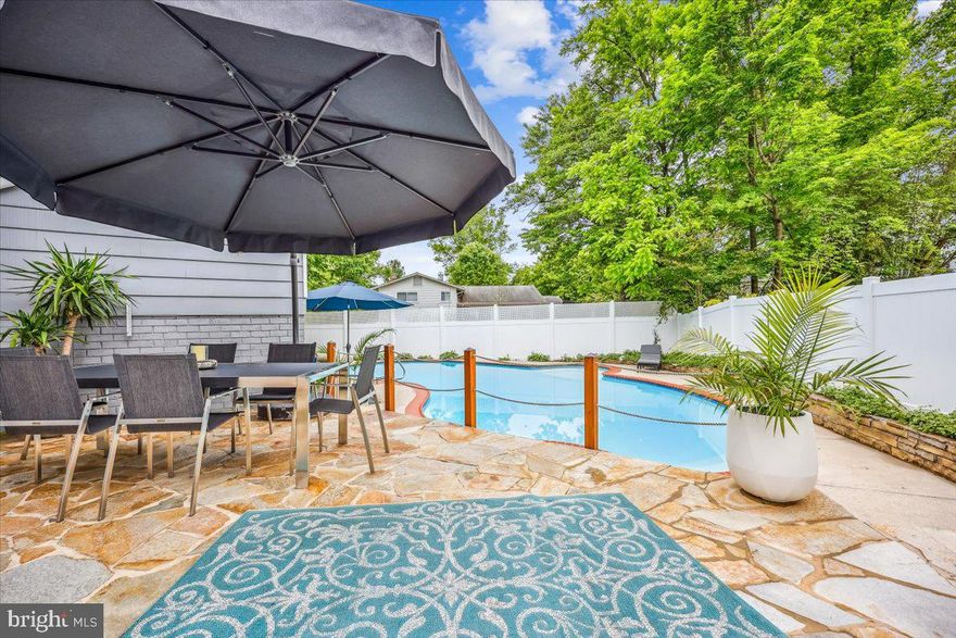 UPDATED SPLIT-LEVEL - HEATED POOL & FLEXIBLE LIVING—MOVE-IN READY--> FULLY FURNISHED OPTION

This sun-filled split-level offers more living space than it appears from the curb, with a highly functional layout and multiple indoor and outdoor living areas. The heated pool, pergola, patio, porch, and generous yard spaces provide excellent options for both everyday living and entertaining.
Key upgrades and renovations include:
Kitchen remodel with quartzite countertops, Wolf range, custom backsplash, Bosch refrigerator (2025) and Bosch dishwasher (2025); primary ensuite renovation with Porcelanosa finishes and spa-style shower (2020); powder room remodel with remote-controlled VELUX skylight (2024); new Carrier HVAC (2025); radon mitigation system (2024); UV in-duct whole-house air purifier (2024); whole-house water filtration system (2024); pool refurbishment (2020) with new heater (2024); solar-powered attic ventilation across three rooflines (2024); Gutter Guard system (2024); fire-rated door between kitchen and garage (2025); Farrow & Ball paint throughout (2024–2025); ADT security system (2024).
Two additional dens—including one with a full bath and private entrance from Gainsborough Road—offer flexible use as bedrooms, office space, guest quarters, or an in-law/au pair suite. The fully finished lower level features a large recreation room, fourth full bath, laundry, storage, and direct outdoor access.
The fenced backyard is private and well maintained, with a discreet pool equipment area and storage shed.
Located on the corner of Seven Locks Road and Gainsborough Road, the home offers convenient access to Cabin John Village, Park Potomac, Westfield Montgomery Mall, I-270, NIH, and Walter Reed, and is part of the sought-after Churchill school cluster. OPTION TO SELL FULLY FURNISHED