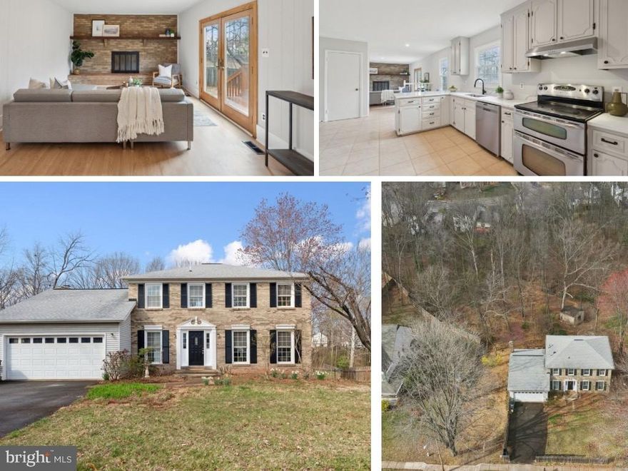 RARE ADDITIONAL 1 ACRE WOODED LOT INCLUDED IN THIS LISTING. NO HOA. Nestled on a rare 1.27 acre of wooded land with a peaceful stream, 10241 Battlefield Drive in Manassas, VA offers the perfect combination of private, serene living and convenient access to local amenities. This fully renovated brick-front Colonial features 4 spacious bedrooms and a sunken living room with a cozy full brick wall and fireplace. The top two floors have been completely renovated (March 2025) with fresh paint, newly installed LVP, modern lighting, updated quartz countertops, and updated bathrooms, providing a clean, contemporary feel throughout. The gorgeous kitchen comes equipped with a new refrigerator (2024) and a brand-new dishwasher (2025). Step outside to enjoy the secluded deck that overlooks the expansive backyard, complete with mature trees and abundant wildlife, providing a truly peaceful retreat. The property also includes a double-wide driveway and custom 12-foot sliding gate for easy and secure access. Basement is unfinished, providing new owners the opportunity to make it their own. This home offers the rare opportunity of having two properties in one: a private, wooded acre and a beautifully renovated home. Located in a quiet neighborhood with no HOA, you’ll enjoy a small-town feel with nearby restaurants, art galleries, the historic Manassas train station, and plenty of parks and walkways. With easy access to I-66, commuter train stations (VRE), and a regional airport, this home offers the perfect balance of privacy and convenience. Plus, you're just minutes from GMU Freedom Center, educational opportunities at GMU and NOVA College, and the scenic countryside of Skyline Drive. Don’t miss your chance to own this exceptional two for one property—schedule a showing today!