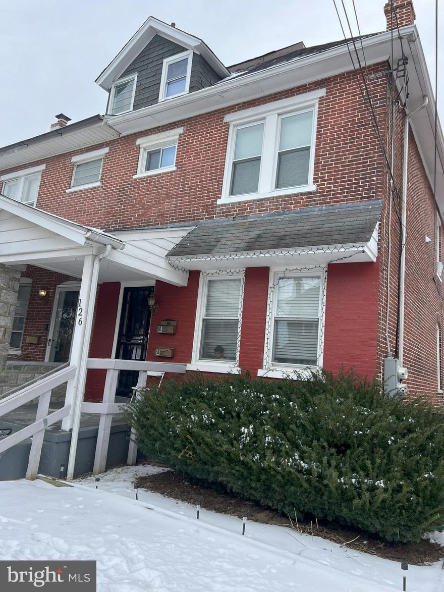 Discover the charm of 126 E Berkley Ave, a delightful first-floor apartment located in the heart of Clifton Heights, PA 19018. As you step onto the inviting covered porch, you'll be welcomed into a shared vestibule that leads to your new home, conveniently located through the door on the right-hand side.

Upon entering, you'll find a spacious living room bathed in natural light, featuring two large windows that offer a picturesque view of the front porch. This cozy space is perfect for relaxing or entertaining guests. Down the hall, you'll find the primary bedroom, providing a serene retreat, and a second bedroom that can easily be transformed into a guest room or home office.

At the end of the hall, the bright and airy eat-in kitchen awaits, complete with a door leading to the rear yard - ideal for enjoying outdoor meals or gardening. Please note that tenants are responsible for lawn care and snow removal, ensuring the exterior remains as lovely as the interior.

The kitchen is equipped with gas cooking and a convenient dishwasher, making meal preparation and cleanup a breeze. Adjacent to the kitchen, a door leads to the laundry room, which offers additional storage space. From the laundry room, you'll find access to a full bath, adding to the apartment's functionality.

Nestled on a quiet street, this home offers on-street parking for your convenience. An additional monthly fee applies for pets, making it a welcoming space for your furry friends. Experience the perfect blend of comfort and convenience at this charming apartment in Clifton Heights!