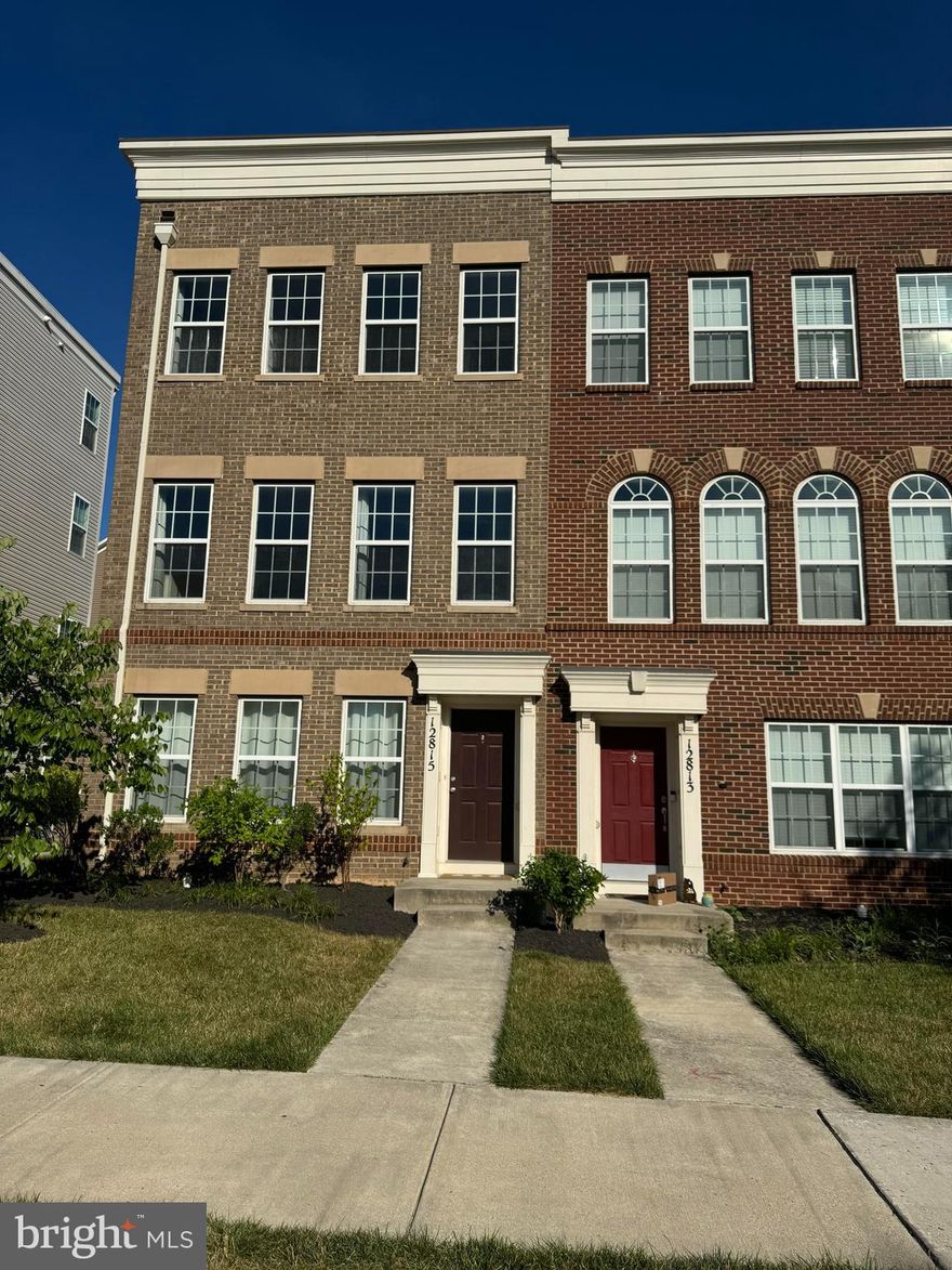 Four Bedrooms,  4.5 bath  Baths  4 level 2 car garage end of group town home. . Brand newlaminate flooring and hard word flooring throughout the 4 levels,.the  gourmet kitchen with granite countertops , stainless steel appliances, upgraded cabinets  and a large island. Upstairs there are 2 bedrooms 2 full baths,   4th level addition features a Rec room leading to roof deck  overlooking the communtiy.  Located in the middle of Baltimore and Washington DC with min to ICC and I-95. This home is ready for immediate occupancy .