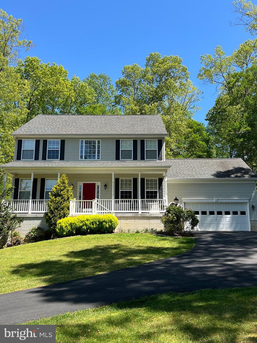 You could be the best of the neighborhood in this beautiful well kept home on one of the largest lots (1.3acres) in the subdivision.  Seller has replaced the carpet and doing some touch up painting to make this property pristine and move in ready.  Cozy up in the Family Room with the gas fireplace or use as ambience with your beautiful kitchen.  4 Bedrooms, 2.5 Baths, 2 Car Garage with plenty of additional paved parking in your private driveway, beautiful front porch, large shed, and a private oasis with deck and patio area off the rear of the property where privacy abounds.  House & Shed have a leaf guard with transferrable warranty gutter system.  Unfinished basement that has a rough in for you to add sq. ft if you need to.  Dual zoned HVAC system.  Property is located a stones throw away from county park with new dog park. Soccer fields, football fields, baseball fields, play ground, and pavilion.