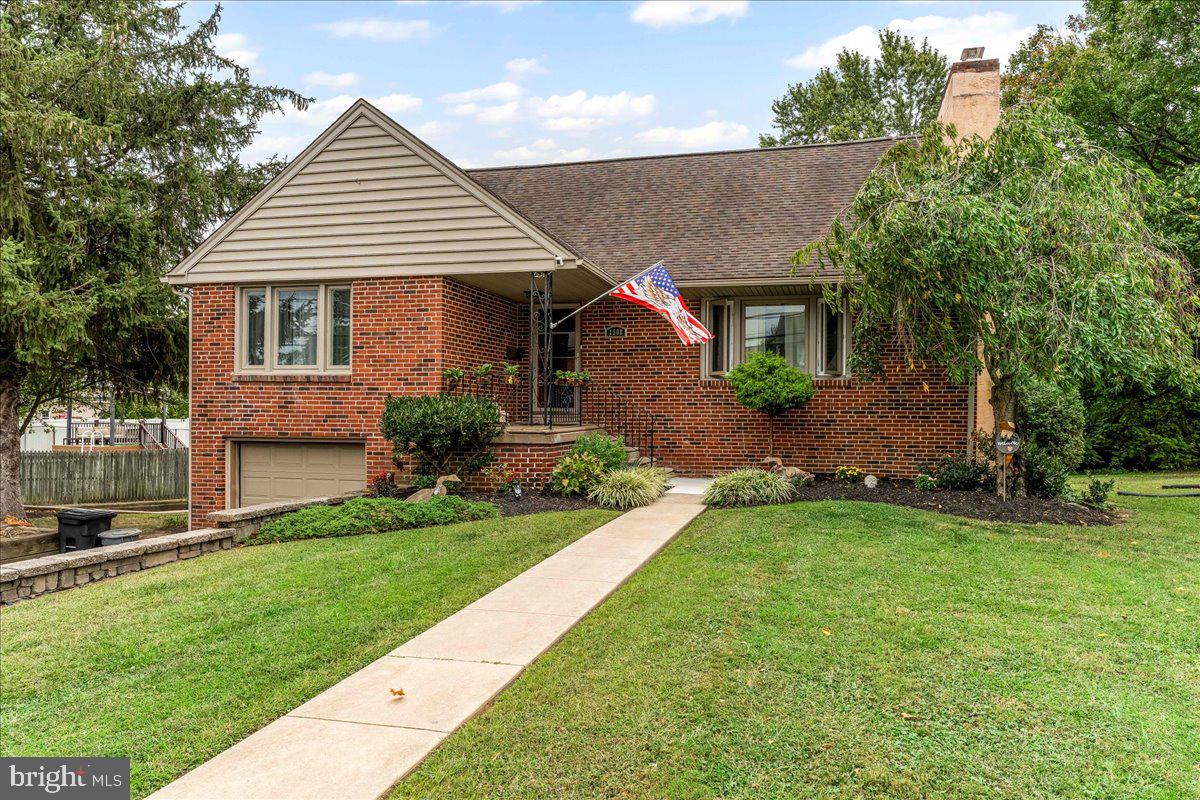 Welcome to 1908 Franklin Ave.! Rarely does an offering like this become available! This charming 4 bed, 2.1 bath brick Cape Cod in desirable Ridley School District draws you in with its attractive curb appeal and landscaping. As you step inside, you're immediately greeted by the spacious living room with a cozy fireplace. Flow into the inviting dining room with natural light pouring through the bay window. The kitchen boasts plentiful cabinet space and walkout access to the back deck which overlooks the expansive rear yard. Enjoy the convenience of one-floor living thanks to two large bedrooms and an updated full hall bath on the main level. Upstairs, the generous primary bedroom offers beautiful hardwood floors and a mini-split AC system to help you stay cool in the summer months. A fourth bedroom with hardwood floors and a gorgeously updated full hall bath with tile shower complete the upper level. More living space abounds in the finished basement where you will find the cozy media room with an inviting fireplace, laundry, and access to the attached one-car garage. The garage offers plenty of additional storage space as well as a half bath and walkout access to the backyard. As you explore the oversized lot, you'll be thrilled to discover the gigantic, fully fenced side yard complete with a pool, pool deck, and storage shed. You'll never need to leave your yard to feel like you're on vacation! Centrally located with quick access to the Morton train station and all of the conveniently close shops and restaurants along Baltimore Pike, this home is close to everything yet feels like a private retreat. Schedule your tour today!
