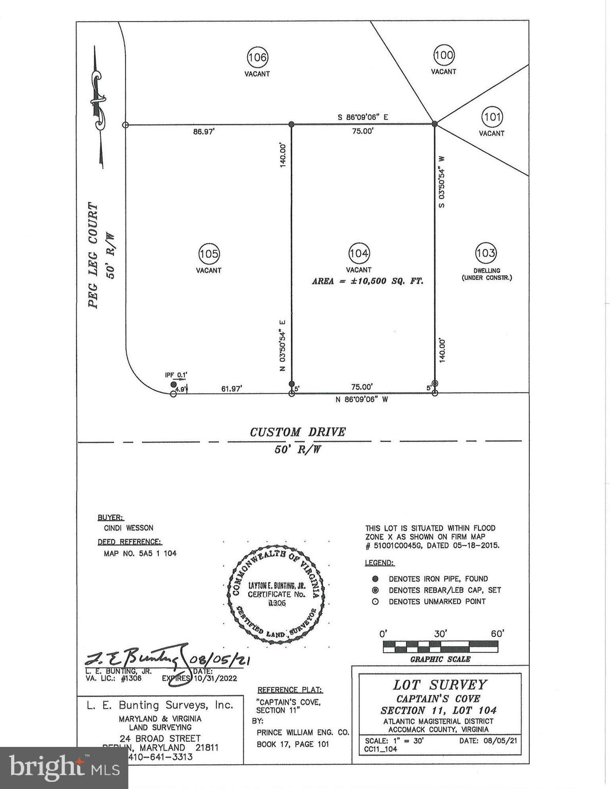 CAPTAIN'S COVE - Land