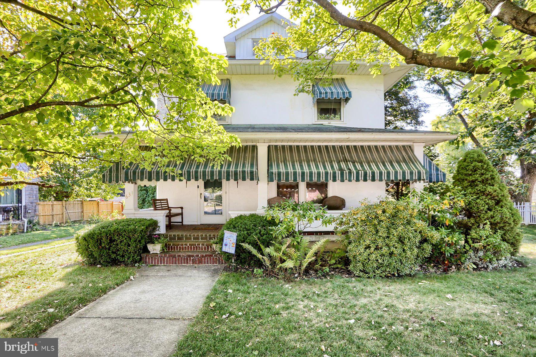 Imagine living in a charming 2-story house nestled on a quiet street in Palmyra Borough with a 3 car garage. This home is a perfect blend of historical charm and modern convenience, boasting original wood floors and woodwork throughout. When you pull up to the home you will see the window awnings- not only are they attractive but keep the home cooler. As you step inside, you'll be greeted by a foyer and living room. A formal dining room with French doors and eat-in kitchen are ideal for hosting family dinners and gatherings. The main level laundry adds a touch of convenience to your daily routine.
Picture yourself relaxing on the full front brick porch or enjoying a peaceful evening sitting on the swing on the back porch overlooking the back yard. With 3 spacious bedrooms and 2.5 baths, there's plenty of room for your family to grow. The master bathroom, completely updated in 2025, offers a modern touch with a walk-in shower. New carpet in a bedroom ensures a cozy and comfortable environment.
The remodeled basement provides additional living space for your needs. The basement has a full bathroom- no need to run upstairs. On those cold days fire up the wood stove. There are 2 storage areas -1 is a sauna that seller was told when they bought the home that it needed to be hooked up but they used it as a huge closet. There are also 2 utiilty rooms. Lets not forget the big workshop to work on the honey do list items.
The walk-up attic offers ample storage space, perfect for keeping your home organized.
The 3-car garage has ample space not only to park cars but to work on cars or other projects. There is a loft for storage too.
This home is in a prime location for convenience and leisure. Walk to the elementary school, sports fields and the park, Shopping center, restaurants, ice cream shop, and Hershey nearby.
This house isn't just a place to live; it's a place to create lasting memories. Don't miss the opportunity to make this beautiful property your forever home.
Updates- New 200-amp electric box in 2024, New master bathroom, completely updated in 2025 new shower, flooring, vanity, and toilet. New flooring in kitchen, breakfast room, laundry, and powder room in 2024. New carpet in bedroom 2. There are wood floors under carpet that needs refinished.