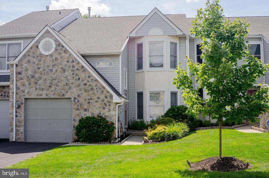 Spacious and well maintained townhome in Newtown Gate community!! Kitchen with large pantry, sunny breakfast room, family room with marble surround fireplace, formal dining/living room. Expansive Master bedroom suite with a walk-in closet, deep soaking tub, double shower, large 72” granite vanity with double sinks, and relaxing sitting area. Two additional bedrooms with a hall bath having granite vanity. Laundry is conveniently located upstairs. Relax on the extended paver patio outside of the sunny breakfast room with large sliding glass door. Neutral paint and Bamboo hardwood flooring in the living room, family room and hall. Kitchen has Corian countertops, double convection oven with 5 burners and porcelain flooring. Marble entry in the foyer with a glass storm door. The first-floor powder room has decent size with porcelain vanity and toilet. Pull down access to attic with flooring to use as additional storage area. HOA takes care of lawn on both front and rear of the home, trash offers, tennis court, huge walking trail and play area for kids.  Council Rock School District (North). Conveniently located to I-95, Route-1 (I-276), Route-413, St. Mary's Hospital, and other attractions.