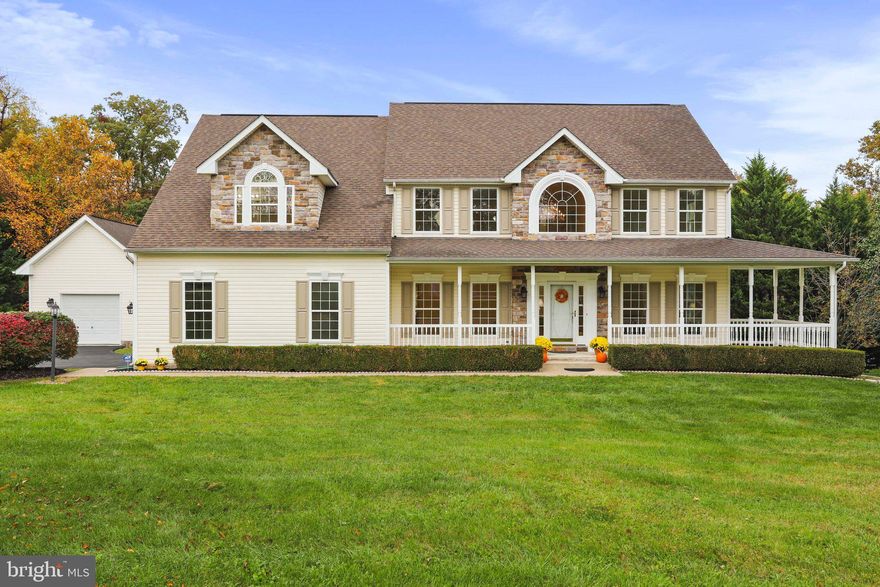 ***Please submit offers by 3 pm on 10/26/2022. Seller will review offers at 4:30 pm. Thank You***

Why Build when you can lock in your rate ? Move into this turnkey property by the holidays! 
Spectacular! 5 Bedroom 3.5 Bathroom 3866 sqft beautifully maintained Colonial home. This home sits on 1.3 acres, located on a quiet cul de sac backing to woods. The home opens to a  grand 2 story entryway with hardwood floors. 2 ft bump out on the main level and upper level.  Large eat in kitchen, with an island. The island has plenty of storage and pull out drawers.  Sunken family room with eclectic fireplace. Sun room and den. Formal living and dining room with crown molding.  Mud room off the garage.  Laundry hook up & tub. Garage is a finished space with an upgraded insulated door.
Primary suite is spacious with 2 large walk in closets, an eclectic fireplace,
en suite bathroom with soaking tub, double vanity, motorized blinds for privacy. 
4 additional large bedrooms and 2 full bathrooms on upper level. 
Partially finished basement with a laundry tub. 

Other great features, two 200 amp electrical boxes, generator hook up.  Insulation upgrade, house wrap and reverse osmosis water treatment system. Composite deck with steps to yard. 1 car detached garage with electricity. 2 hose bibs near the garage that are for hard water and soft water. Recently paved driveway. The house has been power washed and the shutters were just painted.

The Seller has had a home inspection in September and will provide it to the buyer. The Seller is offering the Buyer a 1 year Home Essential American Home Shield policy.