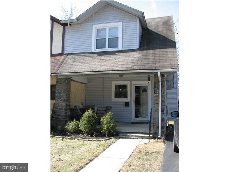 Move right in!  You don't want to miss this beautiful twin in desirable Havertown.  This home is completely updated and truly loved by its owners. Gorgeous newer kitchen with gas range which leads to deck that is great for grilling and overlooks large back yard.  Living room and dining room have refinished hardwood floors, with a brick gas fireplace in living room.  Second floor has a recently remodeled bathroom and newer carpets.  All 3 bedrooms have oversized closets!  Gas heating system installed in 2007 and roof installed in 2011. Driveway fits 2 cars and front covered porch is great for spring days and summer nights.