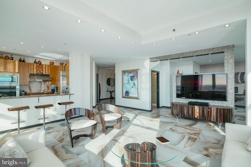 An exquisite opportunity to own a corner FULLY FURNISHED two bedroom, two and a half bath residence with 2 CAR GARAGE PARKING, STORAGE and private BALCONY with sweeping western and southern views.  The Kimmel Center, the Academy of Music, theaters, fine dining, one-of-a-kind shopping, world ¬renowned cultural destinations and exciting nightlife are all right at your doorstep.