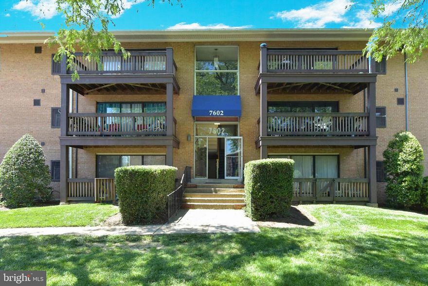 Welcome to this beautifully updated 2nd floor, sunny condo located in the heart of Falls Church. The living & dining area is flooded with natural light from the large sliding glass door to the private balcony overlooking a nice mix of grass and trees. This is the perfect setting for relaxing or entertaining!!
This 1 bedroom boasts a brand NEW kitchen with full-height crisp white cabinetry, NEW stainless appliances, and NEW quartz counters. You'll love the NEW GE gas stove with grill, and the 25" stainless sink makes it easy to clean larger items. The bedroom offers a walk-in closet and a ceiling fan. The bath was recently refreshed with a new vanity, counter, sink, faucet, and mirror. The tub features a 24x12 tiled surround, and this attractive unit was freshly painted throughout
The mechanicals include a 2002 Bryant gas furnace, and a 2017 quality 2-ton Ameristar/National Comfort A/C. The lower level includes a large laundry room plus a storage room with an assigned storage cage. You'll have 1 assigned parking space, #104, and 1 permanent guest pass for an additional vehicle. 

You only pay for electricity & internet, since the $442 condo fee includes gas, water, heat, community pool, dog run, and picnic area.  Total yearly taxes are $2,788.There is an on-site manager, plus off-site property management. Nearby FFCX County Jefferson Park is a 4 minute drive or an easy walk. There you will enjoy 18 holes of mini-golf, tennis, basketball, and a lovely 9 hole executive golf course. The Mosaic District is 1.7 miles, and this awesome location is super convenient to Rte 29, Rte50, I-495 and I-66.