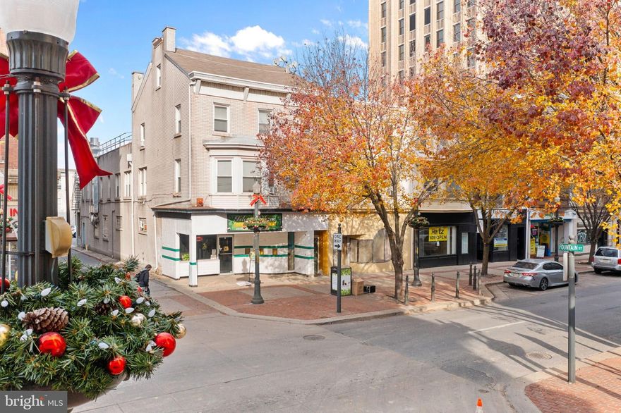 5 Buildings make up the nearly half-acre corner of Hamilton and Fountain in the same block as PPL Tower. Located in the incredible tax opportunity zone of the NIZ, this site is perfect for a major redevelopment project. Renderings are available for a major 11 story 300-unit hotel on this site with underground parking, or an office building or a mixed-use project. The property currently has 21 units incl 4 storefronts and 17 residential units with a Gross Income of $269,700, although it could be significantly higher and an NOI of over $200,000.