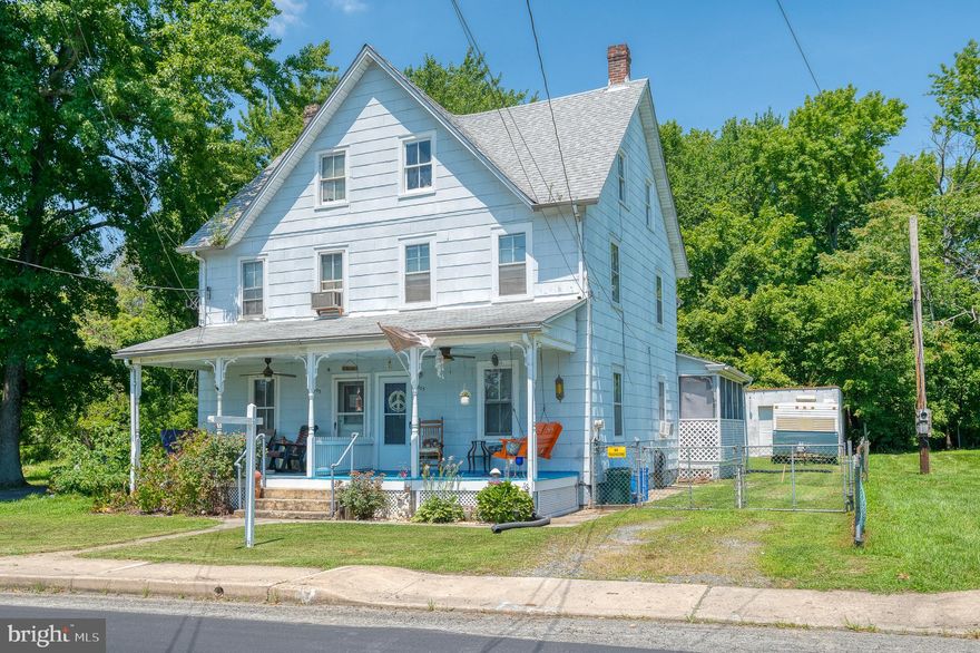 Adorable 3 Bedroom 1 Bathroom duplex with old school charm - close to the town of Perryville.  Open floorplan has high ceilings and 3 levels of finished living space.  Relax on the front porch & enjoy the great sense of community in the area.   Main level includes Living Room w/built in cabinets, Dining Room & Kitchen.  Screen porch on back opens to great level, fenced yard with detached 2 car garage for convenient off street parking!  2nd level includes 3 Bedrooms and full Bathroom.  3rd level has 4th bedroom and storage room.  Fresh paint and new appliances in 2021.   Near the brand new baseball field!