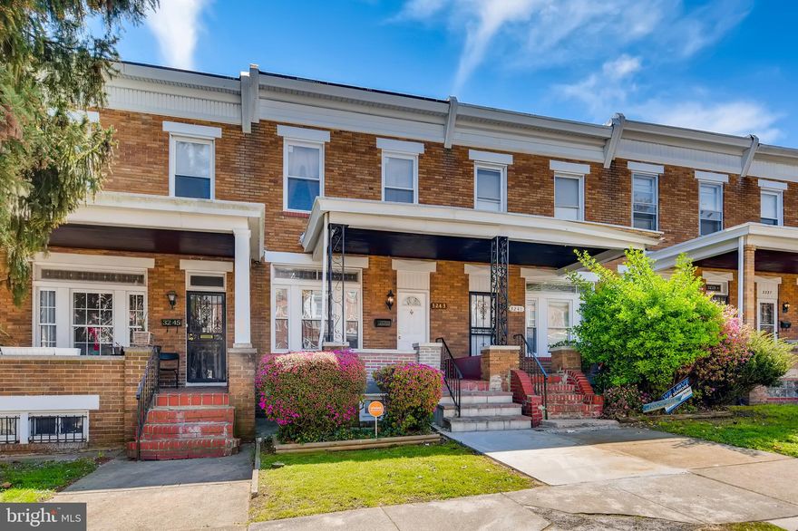 Awesome Home! Available for Sale or Trade!* You will Love this Newly Renovated Townhome! Boasts Stain Glass Windows, Refinished Hardwood Floors, and Lots of Light Throughout. Modern with an Open Floor Plan and Great flow from Front Living Room to Dining and Kitchen. The Fully Updated kitchen includes New Cabinets, Stainless Steel Appliances, Backsplash, Giant Pantry and Eat Kitchen Area. Upstairs are Three Huge Bedrooms with Big Closets and a Convenient Updated Full Bathroom. Finished Lower Level has a Great Front Rec Room/Family Room, Second Full Bathroom and Lots of Storage.  Back Yard is Fully Fenced and is Perfect for Pets or Outdoor Entertaining. Off Street Parking! Three Blocks from Herring Run Park and Walking Trail and 5 minutes for I-95 and I-695. Love it or Leave it with our 24 Month Buy It Back or Sell it for Free Guarantee!* Have a Home to Sell? Buy this Home and We Will Buy Yours for Cash!* Schedule a Tour Today!