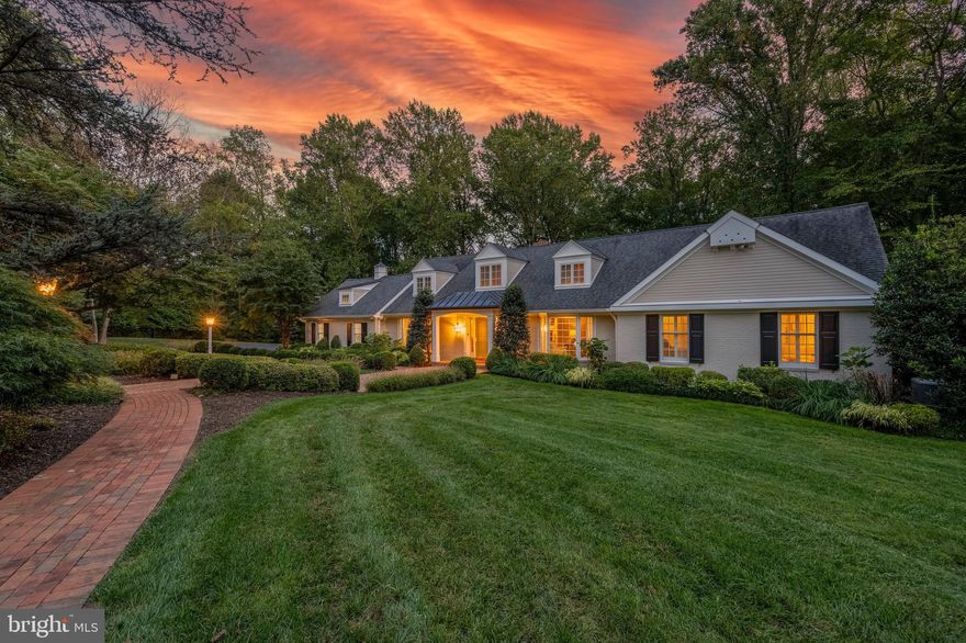 The epitome of modern luxury living is now available. Located in the prestigious Radnor Hunt community and nestled back off of its quiet cul-de-sac location, this property is an immaculate Cape style home on a private and lushly landscaped 4 acre oasis. Meticulously maintained and updated, this 5 bedroom, 3.5 bath offers nearly 4,300 Sq Ft of finished living space. Immediately upon arrival you will be taken aback by the stunning curb appeal, as the entire front facade was redesigned in 2013 by renowned Mainline architect Ann Ledger. The home greets you from the covered porch. Step inside and you immediately notice the pristine hardwood flooring that carries throughout as well as the abundance of natural light that floods this home. The many bay windows, skylights, double-glass sliding doors, and recessed lighting give a bright and peaceful feeling as you make your way through the home. The main entertaining space offers a generously sized living room, dining room, stunning family room with custom built-ins around the gas-burning brick fireplace. Continue to the show stopping eat-in kitchen with vaulted ceilings and custom skylights, equipped with a 6-burner wolf gas-stove, double wall ovens, large seamless farmhouse sink, a built-in Subzero refrigerator, pantry, and large modern island. Conveniently located just off the kitchen you will find the half bath and a well appointed laundry room/mud room. The living quarters can be kept open or closed for privacy, through a pocket door giving separation from the rest of the living areas. The main level primary bedroom features a sleek ensuite full bath with 2 quartz vanities with ample counter space, a subway tiled glass-stall shower, and 2 closets custom designed to provide the ideal organization. Also, on this main level are 3 other generously sized bedrooms and a hall bath. The full hall bath features a dual vanity and a tiled glass tub-shower combo. The 2nd level is perfect if you’d prefer an entire level dedicated to your primary suite, or just want additional guest space. The second level features a large bedroom, spa-like full bath, a second bedroom and an abundance of additional storage. This stunning home also comes equipped with a spacious walk-out basement and an attached oversized 2 car garage. Do not miss the carriage house on your home tour. This new, custom-built, oversized two -car detached garage offers an unfinished second level, just waiting for you to create the space that suits you best. Maybe it’s a home office, studio, home-gym, or workshop. There are many ways this space can serve your needs. The backyard and oversized brick patio is a true storybook vision. Not only is it beautiful, but also offers a great place to entertain or enjoy and has many built in amenities like outdoor speakers, a grilling area, dining area, and a pergola area that overlooks the fenced in flat, tree-lined backyard. There is an extensive list of upgrades that include a fully-equipped security system, whole home dehumidifier, new septic system, 2 new 80-gallon hot water heaters and more. If you are ready to make your dream home a reality, book your showing TODAY!