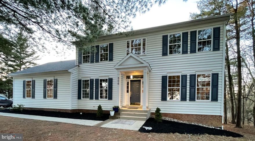 Beautifully  Custom Built Colonial on Cul de Sac in the pristine Copper Oaks Community. With 4 generously sized bedrooms and over sized closets, spacious Master en suite and second full bath on Upper level, you'll love coming home to this beautiful home in peaceful Woodsboro , MD.  The refreshed Master suite with master bath has soaking tub and separate shower, his and hers vanities and and walk in closet. Master bedroom has a bank of windows that are  west facing with views to the lush and green back yard. Freshly painted top to bottom, this custom built home boasts wainscoting, 10" custom ceiling crown trim, and a clean easy layout for today's living.  A very large home office off the Main Foyer is flooded with east facing  bright morning light. If you work from home, this is definitely your new home. A gorgeous dining room is also complimented with east facing windows.  Bright and Sunny, the eat in Kitchen with a wall of large windows has room for a large table, and is adjoining the comfortable large family room and 1/2 bath; you'll enjoy hours of bright warm afternoon sun.   Upgraded Stainless steel appliances, new sink, new faucet,  new countertops and two pantries compliment the open Kitchen : new microwave ( 2023), new stove ( 2023), refrigerator and dishwasher less than 2 years old. With all new gorgeous laminate plank floors and new lighting fixtures throughout the first floor, you'll be the first to enjoy all of the upgrades recently installed. New Carpet 2024 was installed in all bedrooms on the upper level. With generously sized  bedrooms and oh-so-spacious closets, this home has room to grow and was purposefully built. New 2024 Washer and Dryer are conveniently stationed in the mudroom off the large garage.  Entertaining will be a breeze in this lovely family home with plenty of outdoor deck and yard space.  An unfinished basement with new Radon Mitigation system, propane gas stove heater, bath rough in, ground level walk out doors, and full sized windows is ready for your creative build out.  On  3/4 th of an acre, this partially wooded yard is frequented by woodland animals, yearly returning humming birds, and families of cardinals.  If multiple offers received, then all Offers are due Tuesday Feb 27 th at 6:00 PM . Open House February 24th 2:00-4:00 PM