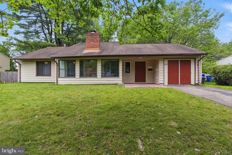 Located in the Pointer Ridge neighborhood of Bowie, MD, 2506 Pittland Lane is a 3-bedroom, 1.5-bathroom rancher offering great potential and comfortable single-level living. The home features a functional layout with spacious living areas and a generous backyard, perfect for outdoor enjoyment or future enhancements. While it could use a little work to truly make it your own, this property presents an excellent opportunity to personalize and add value. With easy access to Route 50 and Route 97, commuting to Washington, D.C., Baltimore, and surrounding areas is convenient, making this home ideal for those seeking both value and location.
