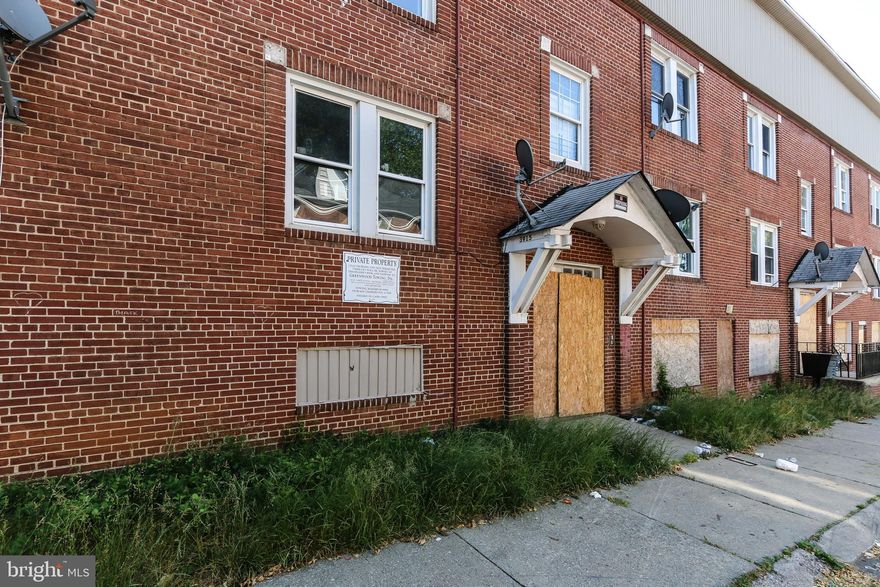 Introducing 3915 Barrington Rd, Baltimore, MD 21207 - a fantastic investment opportunity! This vacant 8-unit apartment building offers great potential with its 2-bedroom, 1-bathroom layout in each unit. All 8 apartments are separately metered, providing convenience and flexibility for both you and your tenants. 

The projected rent roll once finished averages to $1150/month per apartment or $110,400/ year for the entire building. 

While it requires a mid-sized rehab, this property presents an ideal chance to update and revitalize each apartment for long term stabilization. Schedule your tour today!