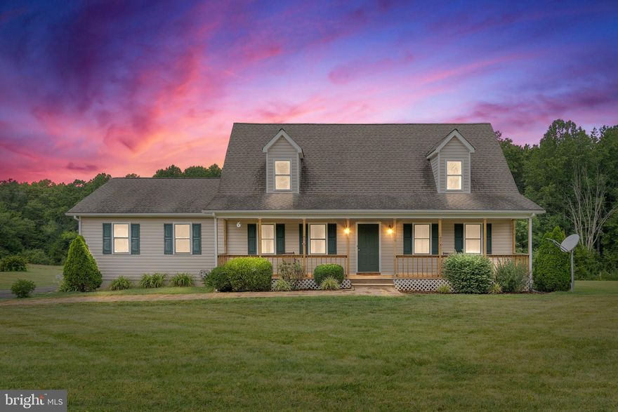 A PLACE WITH SPACE & THE GREEN, GREEN GRASS OF HOME.  Upon entering this home, immediate attention is drawn to the warm and relaxed feel. The floor plan encompasses a main level primary bedroom with primary bathroom attached which includes a step in shower, soaking tub and double vanity! You will also find the living room, kitchen with eat in table space and a half bathroom. The laundry is also on the main level. The sellers have installed laminate flooring in the living room. All the bedrooms have carpeting. Upstairs you'll find three bedrooms and a full bathroom. Enjoy coffee on the front porch and barbecues on the rear deck and soak in all the country living! Additional notable amenities, 2 car garage attached, 2 acres of land,  HVAC units recently replaced! Welcome Home!