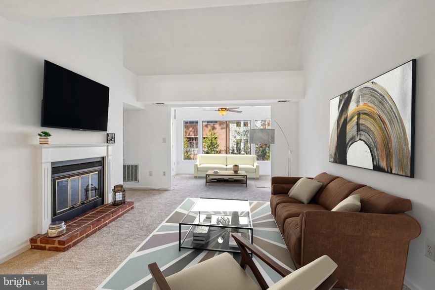 Beautiful garden-style living in the heart of Reston! This charming two-level home offers the perfect blend of comfort and convenience in one of the area’s most sought-after communities. Ideally located across from Hunters Woods Shopping Center and just minutes to the Silver Line Metro, Reston Town Center, Wegmans, Whole Foods, and an abundance of dining and shopping options.
Featuring 2 spacious bedrooms and 2 full baths, the home boasts a bright living room with vaulted ceilings and a cozy wood-burning fireplace. A separate den—ideal for a home office or reading nook—opens to a private deck. Freshly painted with brand-new carpeting throughout, this home is truly move-in ready.
Enjoy ample visitor parking and low condo fees. As a member of the Reston Association, residents have access to 15 pools, 52 tennis courts, 55+ miles of scenic trails, tot lots, ball fields, and more.
Newly priced to sell—don’t miss this opportunity!