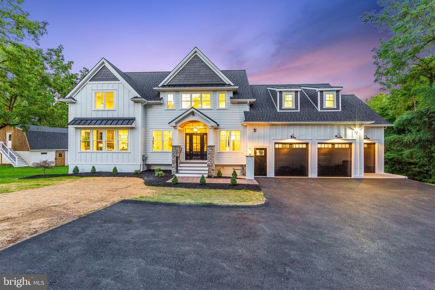 Elegantly nestled on 2.7 acres within walking distance of downtown West Chester, this exquisite estate exudes sophistication and charm. Upon entry, be greeted by a grand foyer adorned with pristine hardwood floors that flow seamlessly throughout the home. The open floor plan boasts high ceilings, luxurious molding, and impeccable high-end finishes, creating a harmonious balance of elegance and comfort. The expansive gourmet kitchen, a culinary masterpiece, opens graciously to the dining area and living room featuring a cozy fireplace, offering a perfect space for entertaining. Step out from the kitchen onto the vast covered deck, overlooking the tranquil and expansive 2.7-acre picturesque landscape. The main level also features a convenient powder room and a beautifully appointed mudroom for added functionality. Upstairs, discover four spacious bedrooms and two full bathrooms, including the impressive master suite with a lavish master bath, his and her closets, and a separate office area. The fully finished basement presents a cozy retreat with a fireplace, full bathroom, and a sliding door leading to the covered patio area. Completing this extraordinary property is an oversized three-car garage, along with a charming barn featuring a finished bonus room that offers endless possibilities such as a gym or office space. Situated just a half mile from downtown West Chester and opposite the Hillsdale Elementary school with its serene park and convenient sidewalks leading to the town center, this location is truly unrivaled. Embrace the opportunity to make this exceptional property your own and experience luxurious living at its finest.