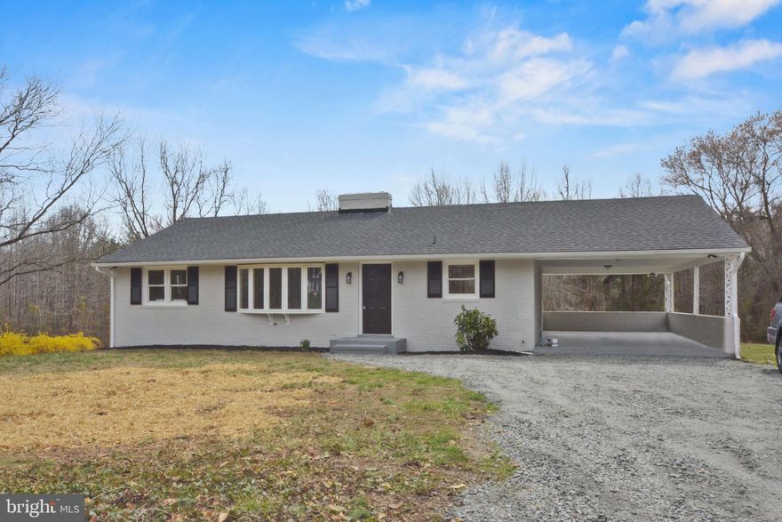 Welcome to this beautifully updated home in Spotsylvania! This move-in ready 4-bedroom, 2-bath residence offers the perfect blend of modern updates and comfortable living. The main level features 3 spacious bedrooms and 1 full bathroom, while the finished basement includes an additional bedroom and full bath—ideal for guests, extended family, or a private retreat.

Step inside to find fresh paint throughout, brand new hardwood floors on the main level, and new carpet in all bedrooms and the lower level. The updated kitchen shines with new appliances, offering both style and functionality for everyday living and entertaining. Both bathrooms have been tastefully updated, providing a clean, modern feel.

Enjoy the convenience of an attached 1-car carport, providing covered parking and easy access to the home. Cozy up by the wood-burning fireplaces on each level (conveyed as-is), adding warmth and character to both living spaces.

Major system upgrades include a new hot water heater and a new heat pump, giving you peace of mind for years to come. With all the updates already completed, this home is truly turn-key and ready for its next owner.

Don’t miss your chance to make this beautifully updated home yours—schedule your tour today through ShowingTime! More photos to come as owner finishes final details on home.