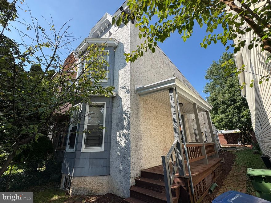 Located just two blocks from the heart of Waverly is this semi-detached home that exudes charm and character.  Front the front is a fully fenced yard with a brick walkway, covered front porch and a rear deck with Einstein lights under a large tree.  You'll step into a living room with ceiling fan, enormous country kitchen with a gas range and dishwasher and room for a table.  Behind the kitchen is a half bath and laundry room that walks out to the back yard.  There is a large bedroom on the main level with a bay window.  Upstairs are two spacious bedrooms.  The front one has a bay window and the rear one is enormous with a large sliding window overlooking the rear yard.  There is a full bathroom on the upper level as well.  This is a gorgeous tree lined street just blocks to the Waverly Farmer's Market, Giant and the thriving 33rd Street corridor leading to Hopkins and Charles Village.  Pets welcome case-by-case.  Available October 1st.