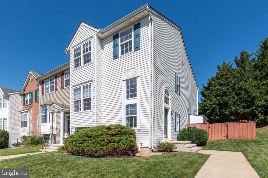 Make your move right into this 3-level end-of-group townhome in the heart of Eldersburg. On main level, you’ll find a front-of-house living room / dining area, eat-in kitchen with granite counters and backsplash, SS appliances, and a spacious family room in rear of home. Hardwoods throughout first level take you right out onto the patio and fenced back yard. Upstairs are all 3 bedrooms, and a shared full bath and primary bath with stand-up shower and soaking tub. Lower level rec room connects with storage space and laundry.  HVAC new in 2020. Assigned parking spaces, community tot lot, and HOA-maintained common grounds. Minutes from Historic Downtown Sykesville and a great commuter location. Quick move-in available with this property! USDA eligible property.