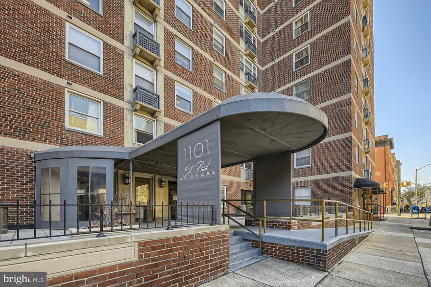 Stunning high floor 2 bedroom 2 bath corner condominium located in St. Paul at Chase. Enjoy 180 unobstructed views of the outer harbor and city skyline. This renovated corner unit features an open floor plan with hardwood flooring, upgraded kitchen with stainless steel appliances, marble primary bathroom and a newer washer and dryer. Live in a full-service elevator building with 24-hour desk, doorman and access to valet parking attendant. Valet parking in the buildings underground garage can be arranged with Penn Parking at additional cost. Convenient Mount Vernon location close to restaurants, Penn Station, Downtown, Johns Hopkins, Peabody, MICA, University of Baltimore, Meyerhoff Symphony, 83 and more.