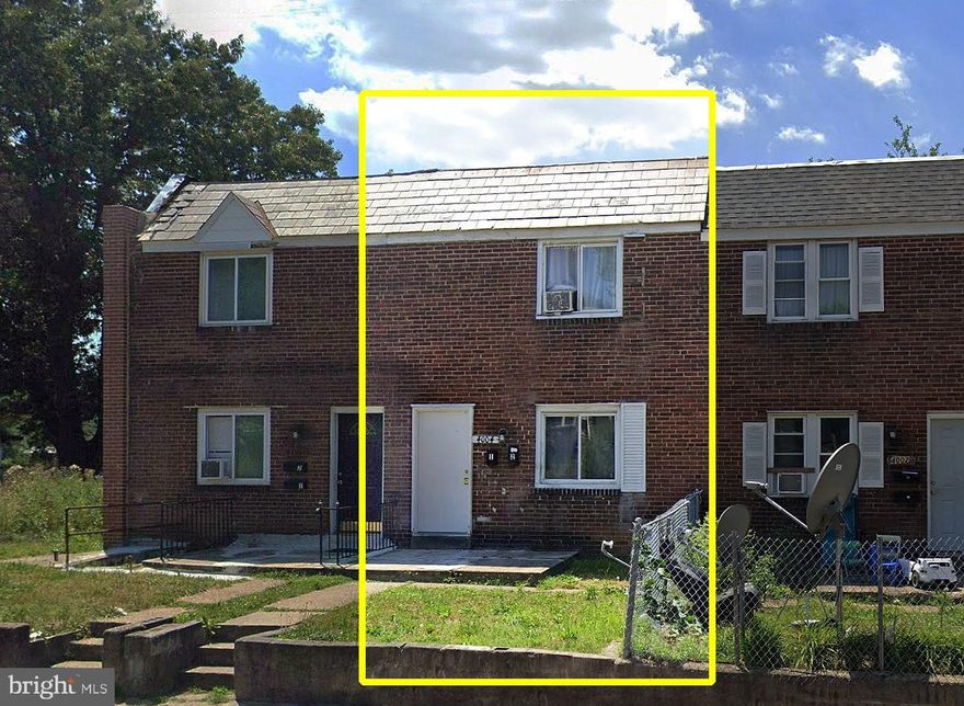 Explore a strong investment and house-hacking opportunity at 4004 8th St, Baltimore, MD 21225!
This two-unit property features a main-level 2BR/1BA unit and an upper 1BR/1BA unit, offering flexibility for investors or an owner-occupant. The home includes a gated backyard or ocntructing a potential parking space.

Located near major employers such as MedStar Harbor Hospital, Amazon Distribution Center, and the Port of Baltimore, with convenient access to Patapsco Ave, Potee St, and I-895. Public transportation options include nearby bus routes, the Patapsco Light Rail Station, and Metro connections, supporting an efficient commute. The area also offers a solid Walk Score, providing access to daily services and transit.

This versatile property provides immediate rental potential or the ability to live in one unit while generating income from the other.

Important: Property is being sold subject to short sale approval. All buyer offers must include the required Short Sale Contingency Addendum.

Schedule your showing today!