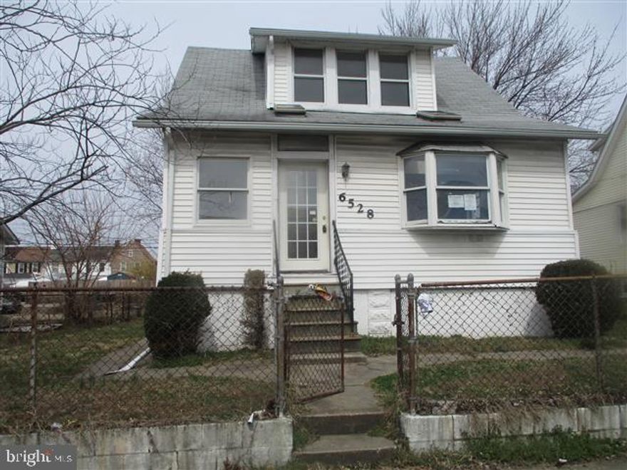 Spacious Cape Cod features fully fenced yard and huge rear yard. Backs to alley for possible off street parking ??. Open floor plan on main level has huge living room room & kitchen . Main level bedroom and full bath. Upper level has 2 nice size bedrooms and full bath . Lots of upgrades in the past to include siding, baths & more. Full basement has endless possibilities. Close to tunnels and downtown.